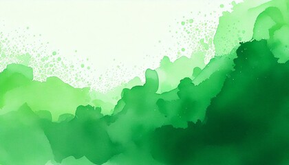 Obraz premium green ink splashes on white, green water splashes, green water splash, green water splash isolated, green watercolor paint splashes, green watercolor splashes, abstract watercolor background