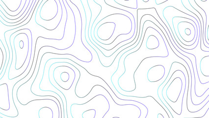 Abstract background with topographic map white background. Topography map concept or smooth origami paper cut.