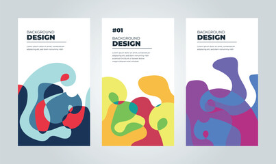 Vector Colorful liquid and fluid background