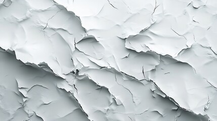 White torn poster with folds : Generative AI