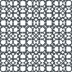 Striped repeating pattern elements with round shapes.