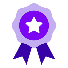 Achievement Badge Gaming icon illustration 