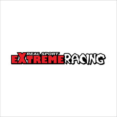 Graffiti Writing real sport extreme racing with white background