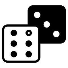 Dice Gaming icon illustration 