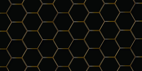 Abstract multicolor hexagon geometric honeycomb texture background. creative  decorative element fabric.