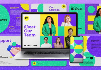 Screen Laptop And Phone Small Business Webpages Mockup