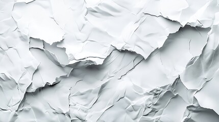 White torn poster with folds : Generative AI