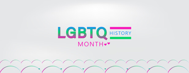 Obraz premium Visual representation of LGBTQ History Month, highlighting vibrant colors and symbols that honor LGBTQ contributions and culture