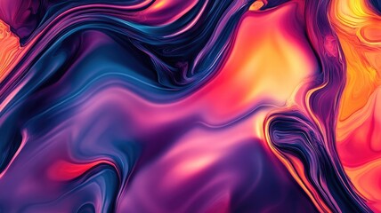 Obraz premium Abstract Swirling Pattern of Vibrant Colors