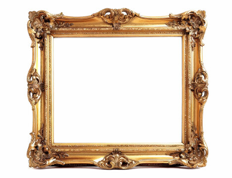 Naklejki Ornate Gold Picture Frame  