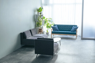 ソファーのあるモダンなインテリア