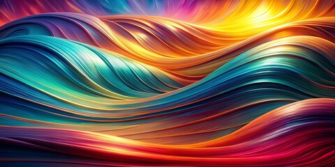 Obraz premium Fluid Symphony of Swirling Color Hues in a Vivid and Dynamic Composition