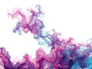 pink and blue smoke