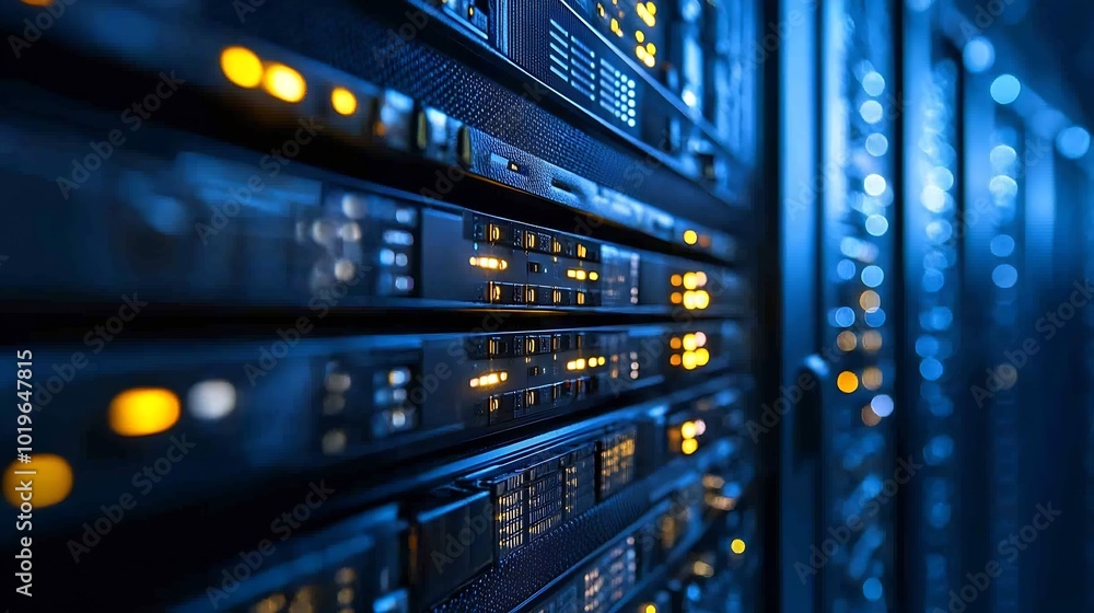 Fototapete Data exchange digital technology background software development cloud computing Business Intelligence global network Data analysis technician team computer programming internet techno : Generative AI