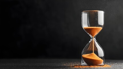 A conceptual image of an hourglass with alcohol instead of sand symbolizing the idea of time running out due to addiction and substance abuse problems