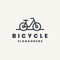 Fototapeta premium Bicycle logo template vector illustration design