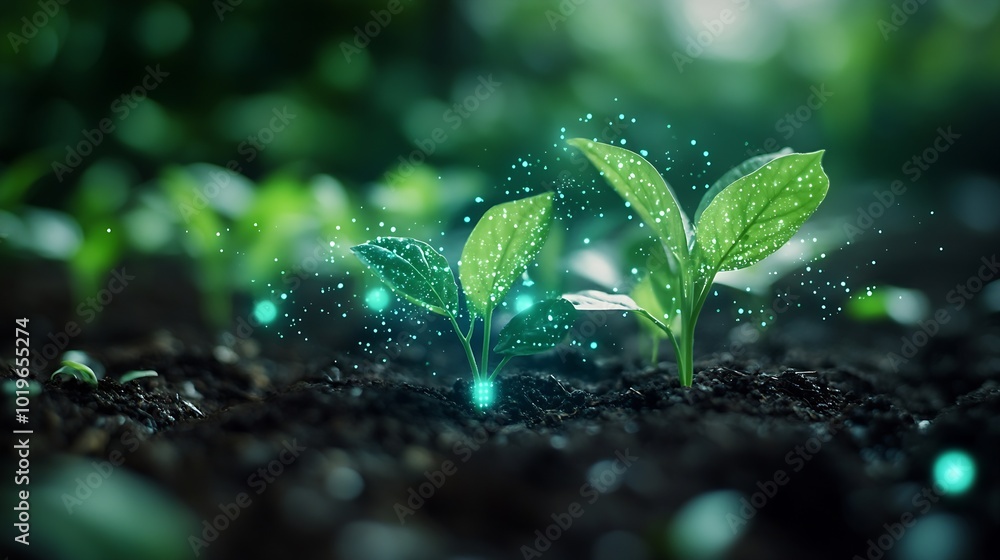 Poster The concept of using AI and smart farming : Generative AI