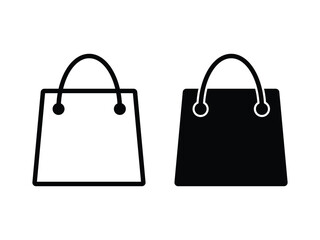 shoping bag icon set
