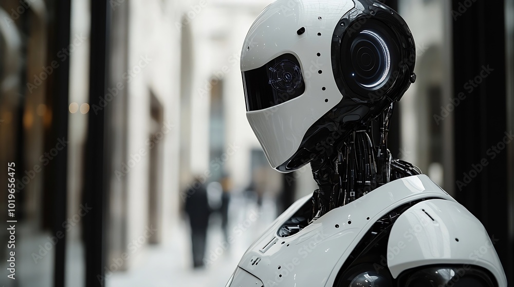 Poster technology concept ai artificial intelligence For business people using AI smart robot technology artificial intelligence by inputting commands to create something future technology ch : Generative AI