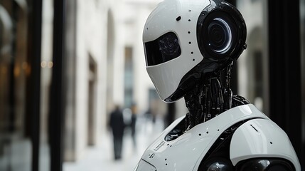 Fototapeta premium technology concept ai artificial intelligence For business people using AI smart robot technology artificial intelligence by inputting commands to create something future technology ch : Generative AI