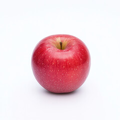 Fresh red apple isolated on white background, vibrant and appealing
