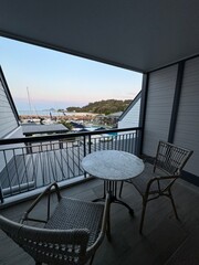 terrace overlooking the sea