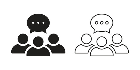 group people chat icon