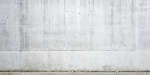 Fototapeta premium A plain, white, concrete wall, featuring a simple, horizontal seam, with a subtle texture that creates a sense of depth and age.