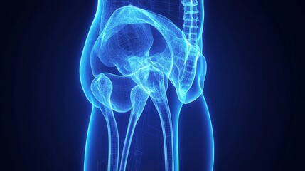 schematic representation of total hip