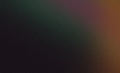 Purple green abstract dark color spot grainy gradient backdrop design. Elegant glowing wave shaped noisy gradient with bright, glow, Vibrant, noise colors banner or poster