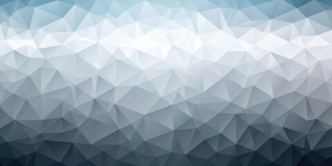 Obraz premium Abstract Geometric Low Poly Pattern with a Gradient of Gray, Blue, and White Tones