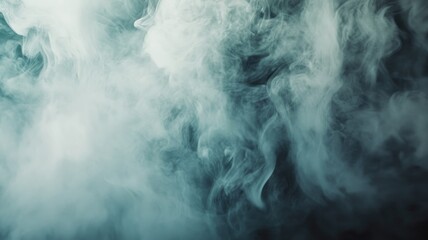 Fototapeta premium Abstract Smoke Swirls and Wisps Against a Dark Background