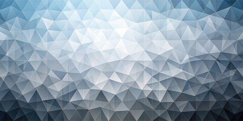 Obraz premium Abstract Geometric Pattern with Delicate Triangles and a Gradual Gradient from Light Blue to Dark Gray