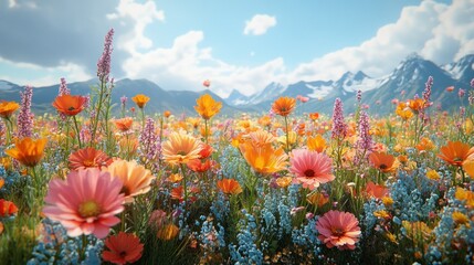Obraz premium A dramatic image of wildflowers
