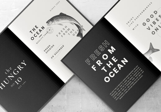 Menu Flatlay Mockup