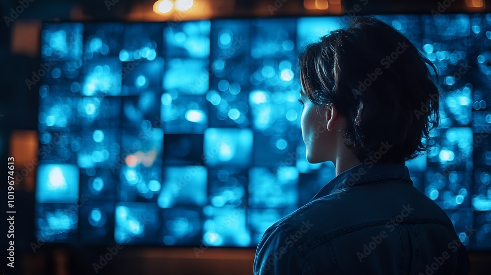 Poster Elearning technology webinar online education and training to develop new skills and knowledge AIenhanced learning with personalized courses Remote learning on internet Virtual screen : Generative AI