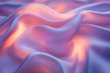 Obraz premium smooth feminine legs draped in airy silk fabric illuminated with pastel pink and blue light suggesting a gentle and effective approach to beauty and selfcare