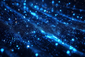 Obraz premium Digital Technology background of data and network created with Generative AI
