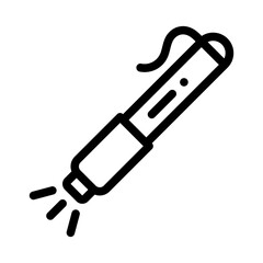 Penlight Icon. vector icon with outline style. healthcare concept