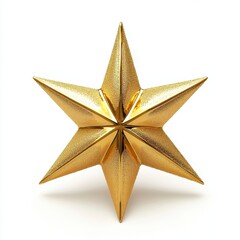 A golden Christmas star to top the tree