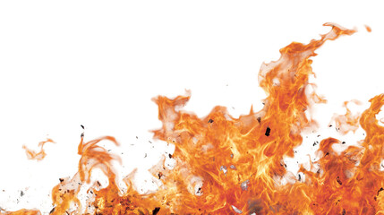 Intense Flames and Sparks Creating a Dynamic Fire Background for Creative Projects