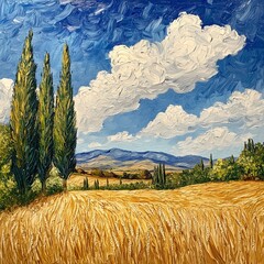 field of wheat,generated ai