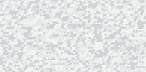 Seamless triangular origami grayscale mosaic and small low polygon pattern triangle texture banner wallpaper.	
Abstract geometric white or gray background 