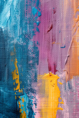 Fototapeta premium Abstract impressionism: hand drawn modern painting with dry brush technique