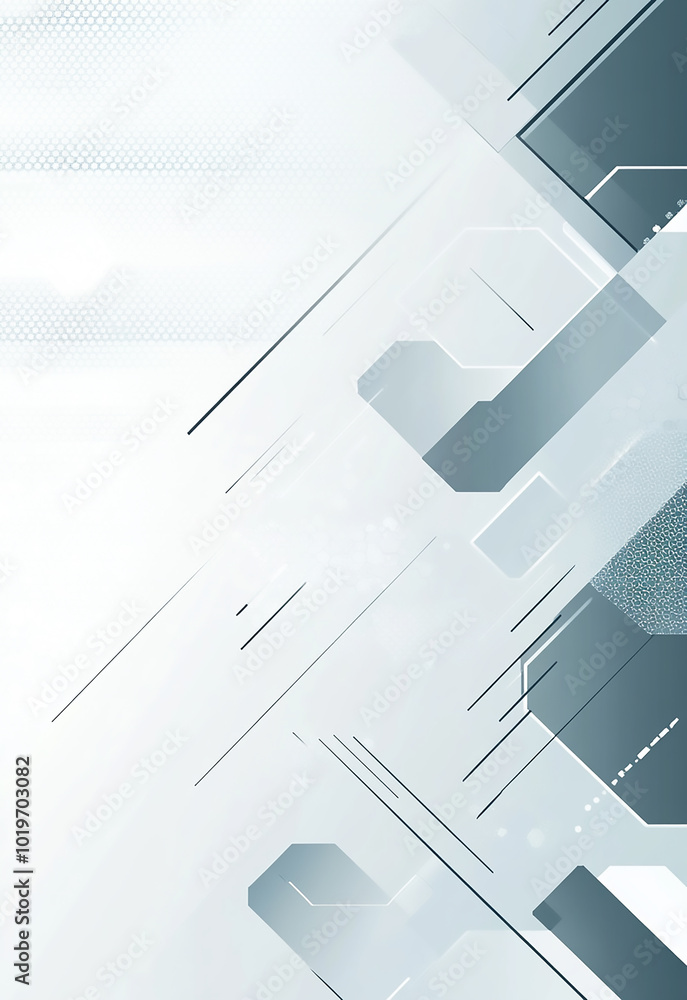 Poster abstract hexagonal pattern with a modern, clean design 3d white hexagonal art. futuristic abstract s