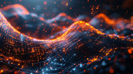 Obraz premium Modern digital abstract 3D background