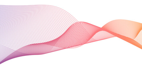 Geometric flow isolated science curve energy red blend web technology smooth futuristic line. vector science bright frequency technical beautiful digital stripe line modern background.