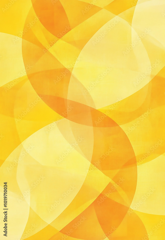 Aufkleber yellow and redgeometric triangle shapes define this abstract modern background texture, enhanced by 