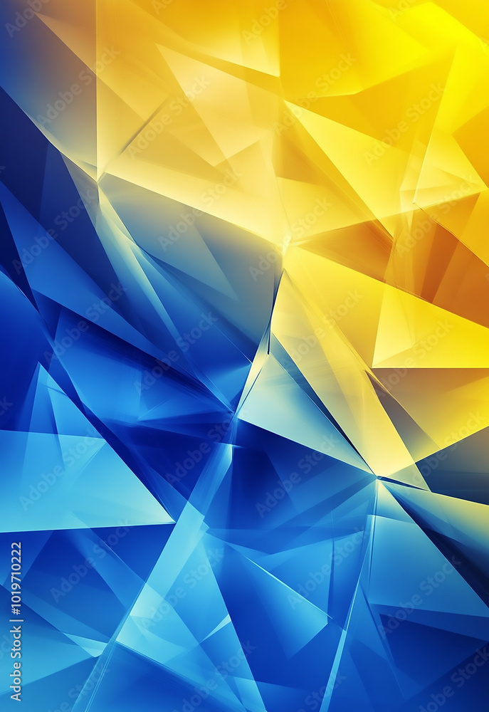 Poster abstract geometric pattern with blue, purple and red lines abstract background