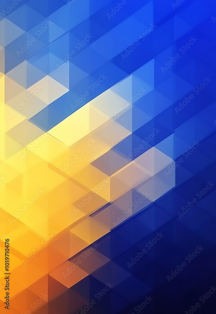 Poster abstract geometric pattern with blue, purple and red lines abstract background